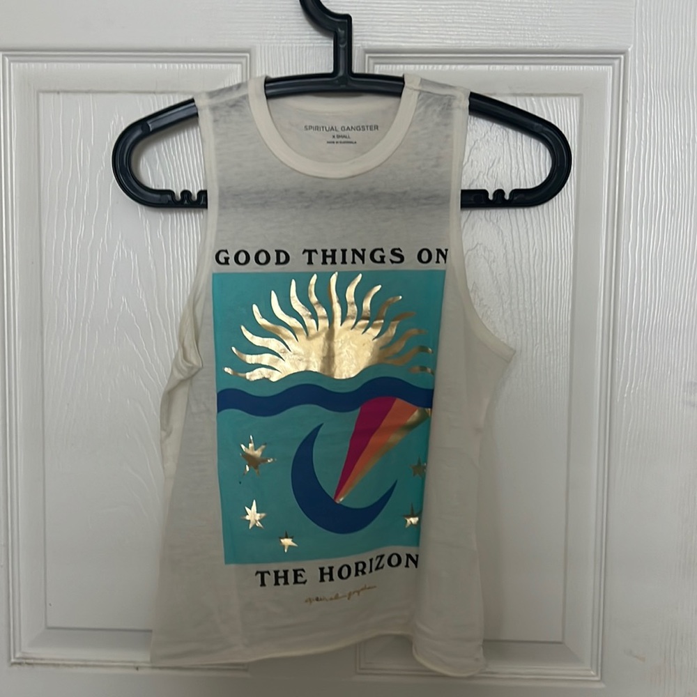 Spiritual Gangster yoga tank.